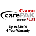 Canon CarePAK PLUS Scanner - Up to  49.99 - 4 year warranty 0