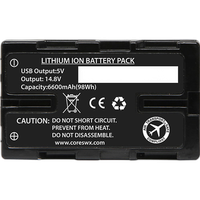 Core SWX Nano-U98 Battery with D-Tap for Select Sony Camcorders 1