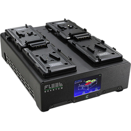 Core SWX FLEET Quantum 4-Position Charger w/ Touchscreen Color LCD (V-Mount)