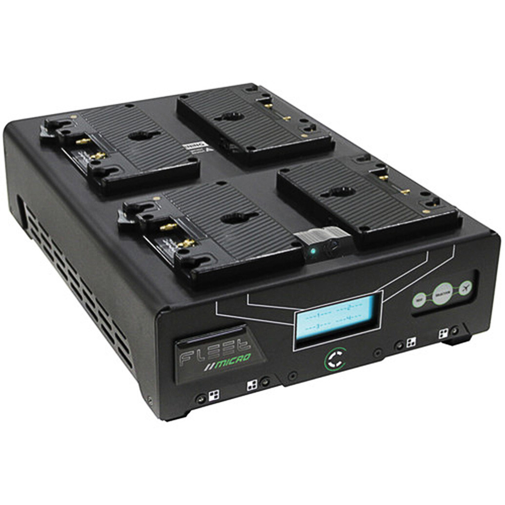 Core SWX VoltBridge Enabled Fleet Micro 3A Digital Quad Charger for AB Mount