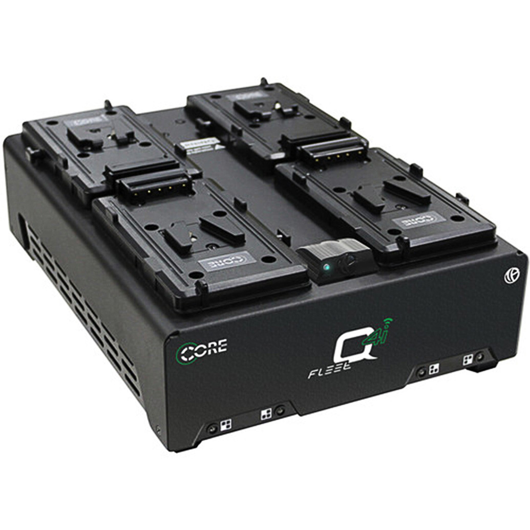 Core SWX Fleet Q4Si Four-Position Charger with Voltbridge Wireless (V-Mount)