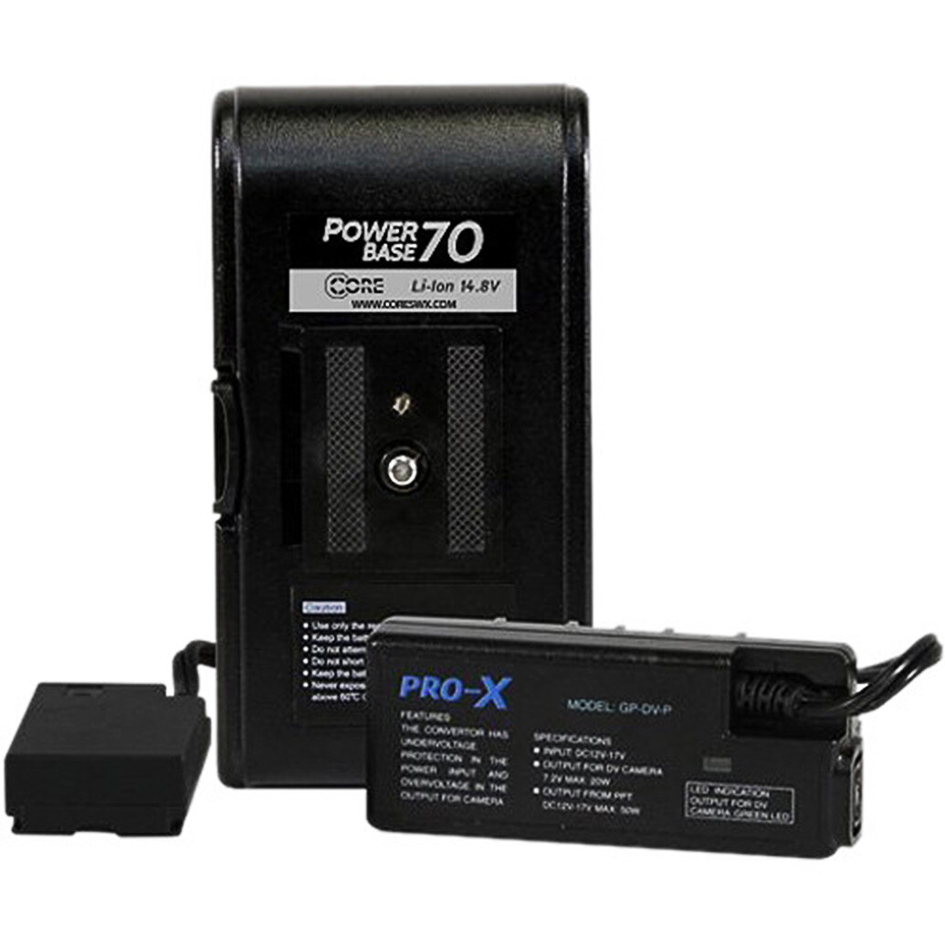 Core SWX PowerBase 70 Battery for Panasonic DV, HPX, HVX Cameras (12 Cable)