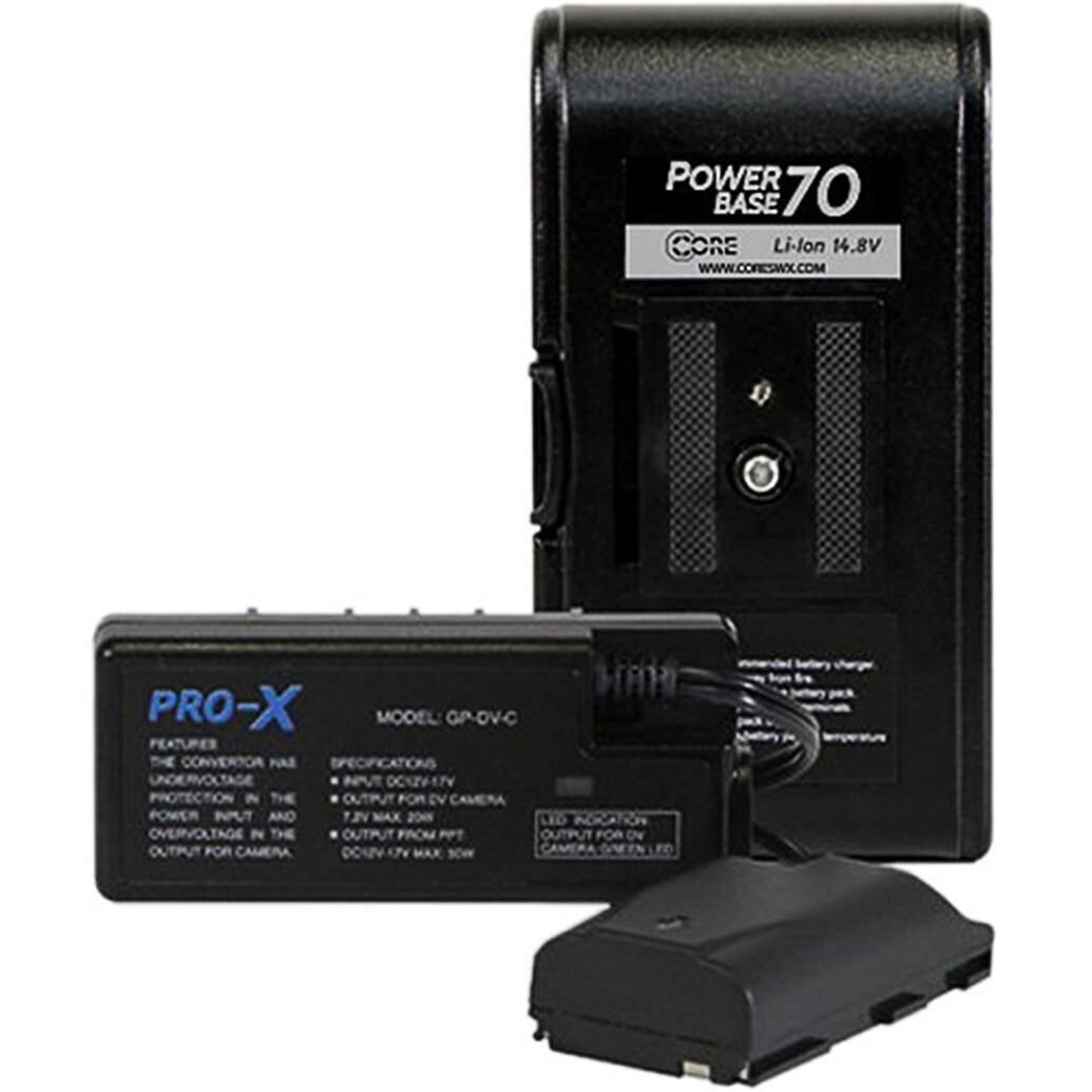Core SWX PowerBase 70 Battery for Canon BP-9XX Cameras (12 Cable)
