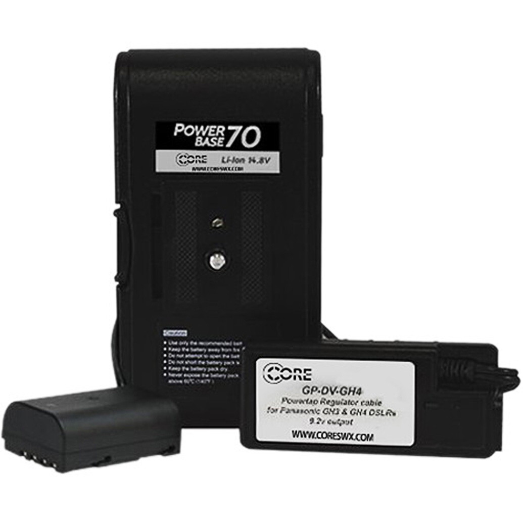 Core SWX PowerBase 70 Battery for Panasonic GH3/GH4/GH5 (12 Cable)