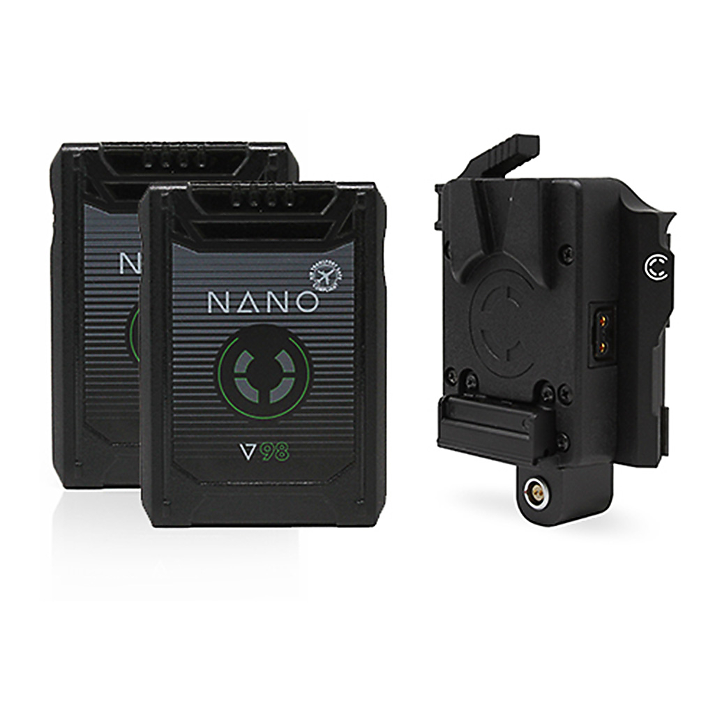 Core SWX NANO Micro 98Wh 2-Battery Kit with CXV-KOMU Plate (V-Mount)