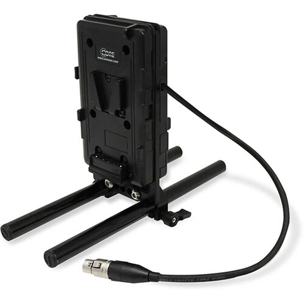 Core SWX Battery Cheeseplate  and  15mm LWS Rod Clamp with 4-Pin XLR - V-Mount