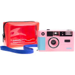 dubblefilm SHOW Camera Pink w/ Flash Case Strap 0