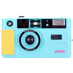 dubblefilm SHOW Camera Turquoise w/ Flash Case Strap 1