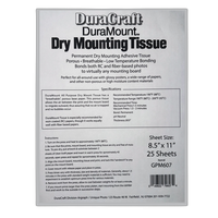 Duracraft DuraMount Dry Mount Tissue 8.5X11 (25) 0