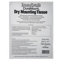 Duracraft DuraMount Dry Mount Tissue 8.5X11 (100) 0