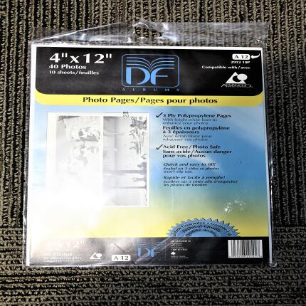 DF 3-PLY Polypropylene APS Panoramic Pages (4x12in, 10-Pack)