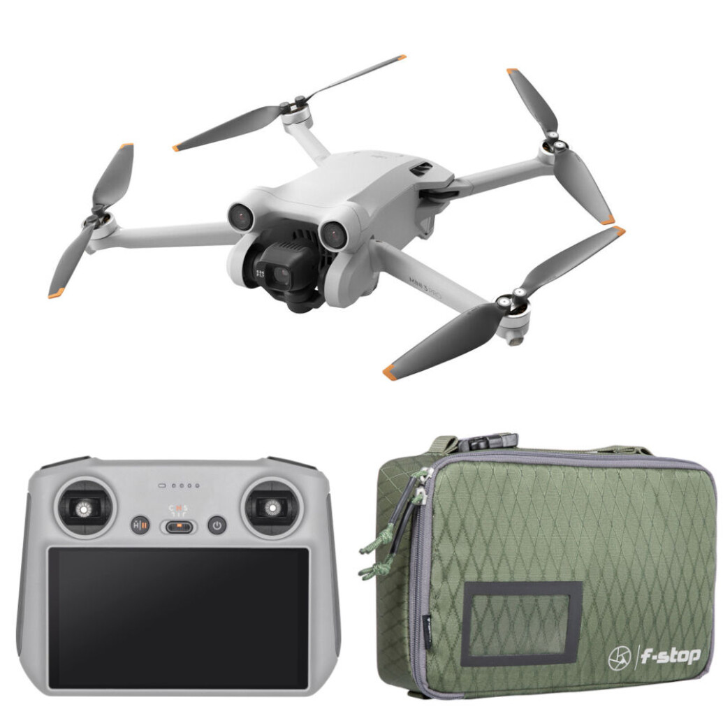 DJI Mini 3 Pro (Smart RC) with f-stop DuraDiamond Drone Small Case
