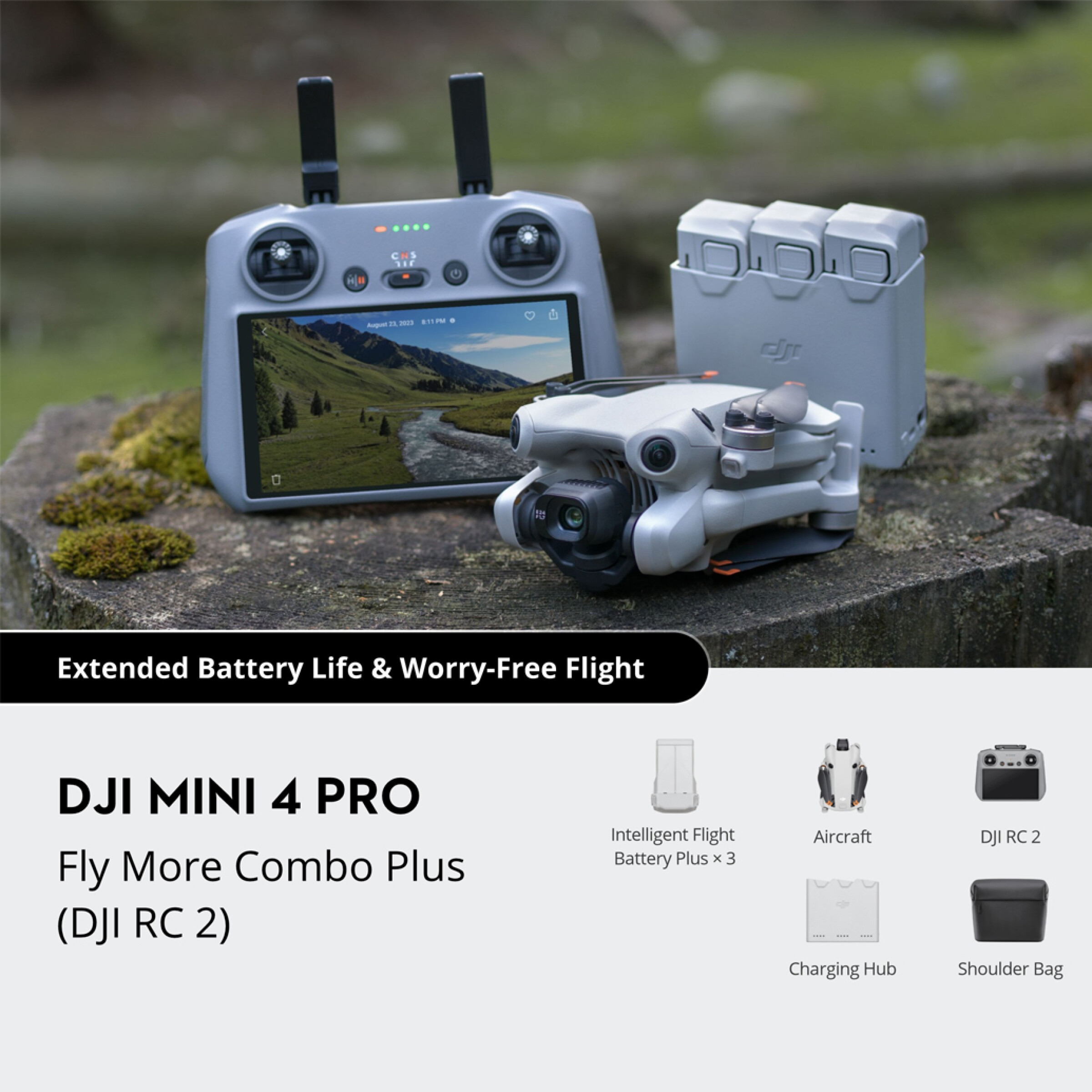 DJI Mini 4 Pro Fly More Combo Plus (DJI RC 2)
