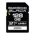 Delkin Devices 128GB SDXC Black UHS-I V30 U3 90MB/s Read 90MB/s Write 0