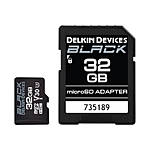Delkin Devices 32GB MicroSDHC Black UHS-I V30 U3 0