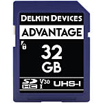 Delkin Devices 32GB SDHC Advantage 660X UHS-I 100MB/s Read 80MB/s Write 0
