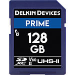 Delkin Devices 128GB Prime SDXC UHS-II V60 280MB/s Read 150MB/s Write 0