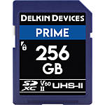 Delkin Devices 256GB Prime SDXC UHS-II V60 280MB/s Read 150MB/s Write 0