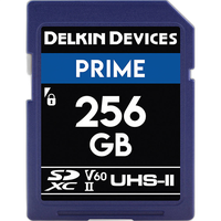 Delkin Devices 256GB Prime SDXC UHS-II V60 280MB/s Read 150MB/s Write 0