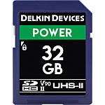 Delkin Devices 32GB Power SDHC UHS-II V90 300MB/s Read 250MB/s Write 0