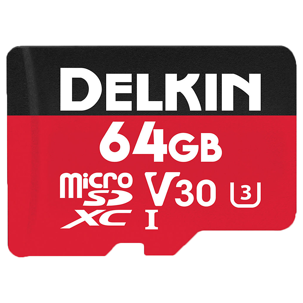 Delkin Devices 64GB Select MicroSDXC UHS-I 100MB/s Read 50MB/s Write