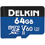 Delkin Devices 64GB Prime MicroSDXC UHS-II V60 0