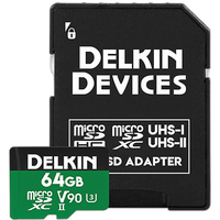 Delkin Devices 64GB Power MicroSDXC UHS-II V90 2000X 0
