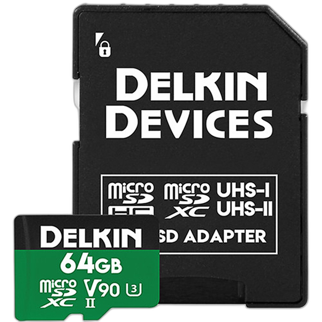 Delkin Devices 64GB Power MicroSDXC UHS-II V90 2000X