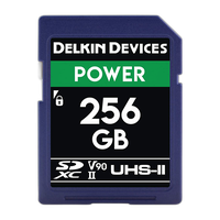 Delkin Devices 256GB Power SDXC UHS-II V90 300MB/s Read 250MB/s Write 0