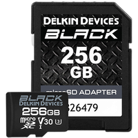 Delkin Devices 256GB MicroSDXC Black UHS-I V30 U3 90MB/s Read 90MB/s Write 0