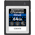 Delkin Prime 64GB CFExpress Type B Memory Card 0