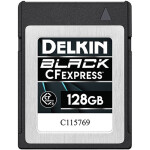 Delkin Devices BLACK CFexpress Type B Card 128GB 1760MB/s Read 1710MB/s Writ 0
