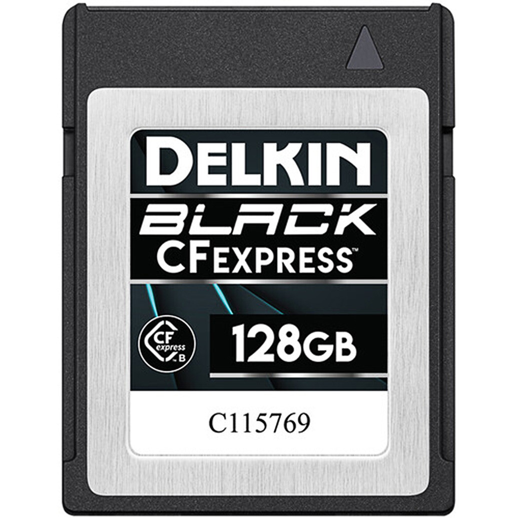 Delkin Devices BLACK CFexpress Type B Card 128GB 1760MB/s Read 1710MB/s Writ