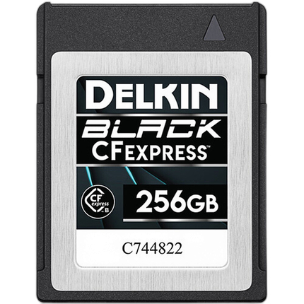 Delkin Devices BLACK CFexpress Type B Card 256GB 1645MB/s Read 1400MB/s Writ