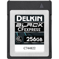 Delkin Devices BLACK CFexpress Type B Card 256GB 1645MB/s Read 1400MB/s Writ 0