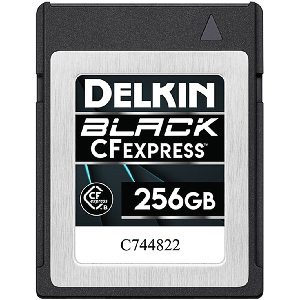 Delkin Devices BLACK CFexpress Type B Card 256GB 1645MB/s Read 1400MB/s Writ