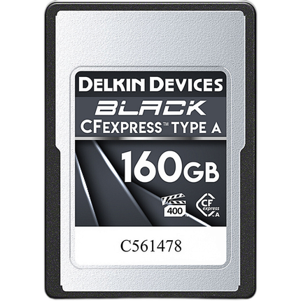 Delkin Devices BLACK CFexpress Type A 160GB VPG400 880/s Read 790MB/s Write