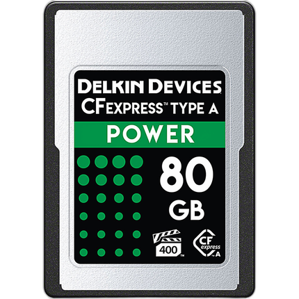 Delkin Devices POWER CFexpress Type A 80GB VPG400 880/s Read 790MB/s Write