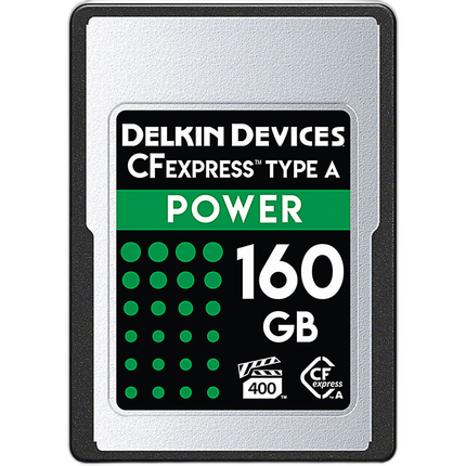 Delkin Devices POWER CFexpress Type A 160GB VPG400 880/s Read 790MB/s Write