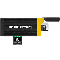 Delkin Devices USB 3.2 CFEXPRESS Type A and SD UHS-II Memory Card Reader 1