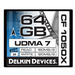 Delkin Devices 64GB 1050X Compact Flash UDMA 7 Prime Memory Card 0