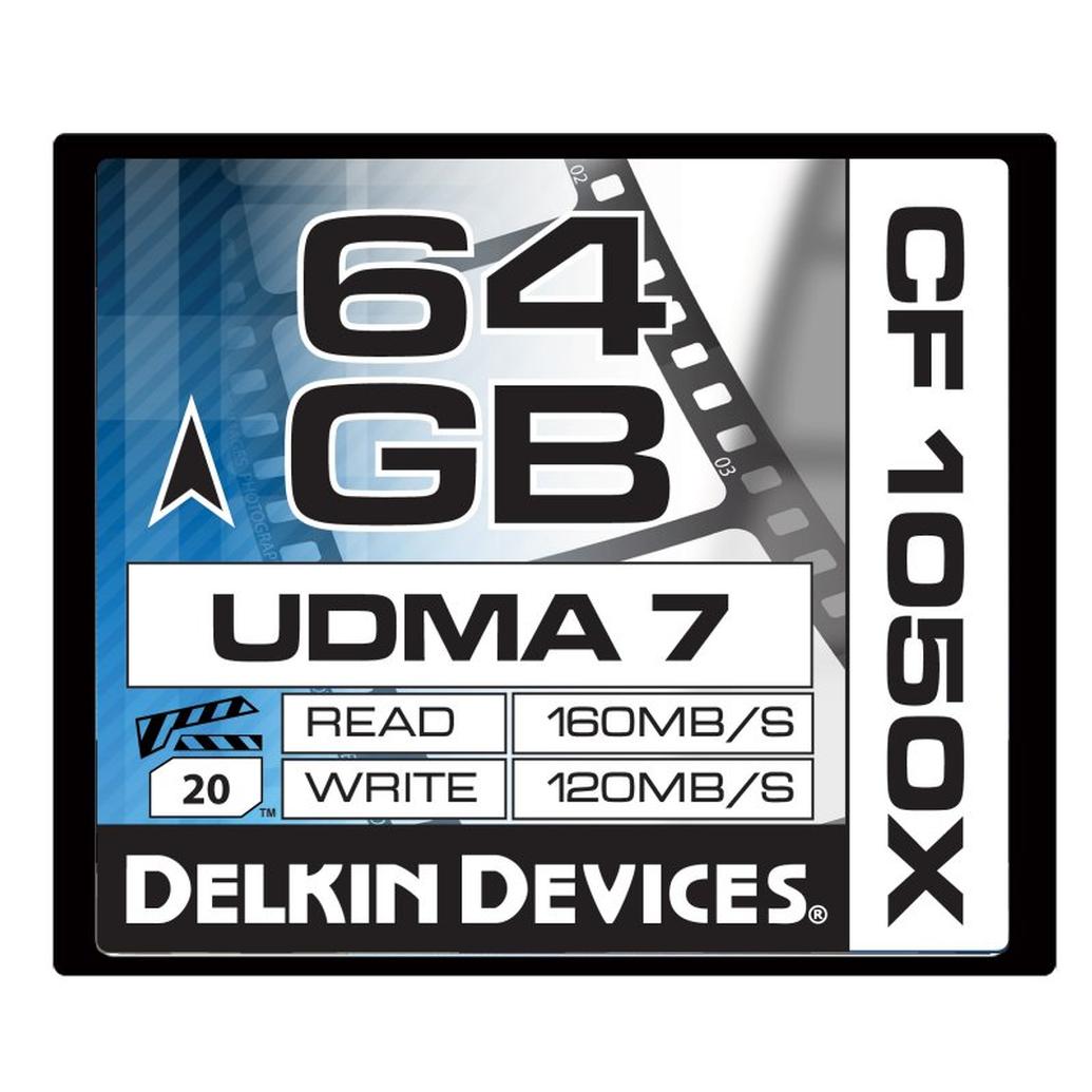 Delkin Devices 64GB 1050X Compact Flash UDMA 7 Prime Memory Card
