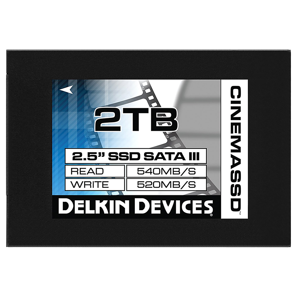Delkin Devices 2TB 2.5in Cinema SSD 540MB/s Read 520MB/s Write