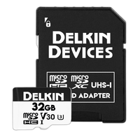 Delkin Devices 32GB Hyperspeed UHS-I Micro SDHC Memory Card with SD Adapter 0