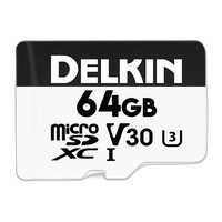 Delkin Devices 64GB Hyperspeed UHS-I microSDXC Memory Card with SD Adapter 1