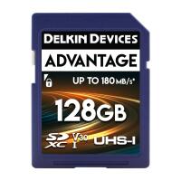 Delkin Devices 128GB ADVANTAGE UHS-I SDXC Memory Card 0