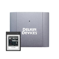 Delkin Devices 150GB Black CF Express Type B Memory Card + USB 3.2 Reader Bu 0