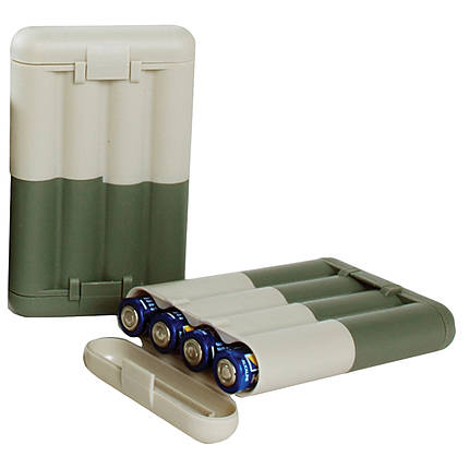 Dot Line Battery Tube Case for AA, AAA, CR2 or CR123 Batteries