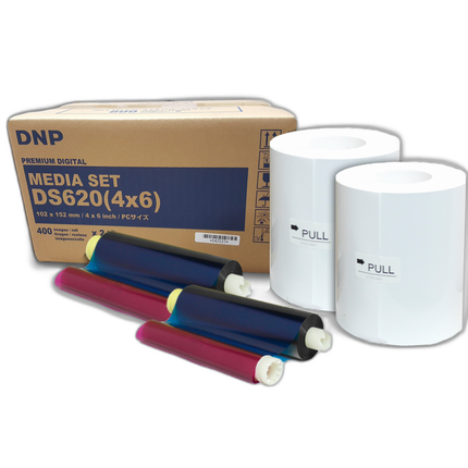 DNP DS6204x6 4x6in Roll Media for DS620A Printer (2 Rolls, 800 Prints)