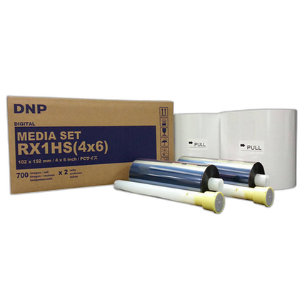 DNP 4x6 Media for DS-RX1 HS Printer (2 Rolls is 1400 prints)